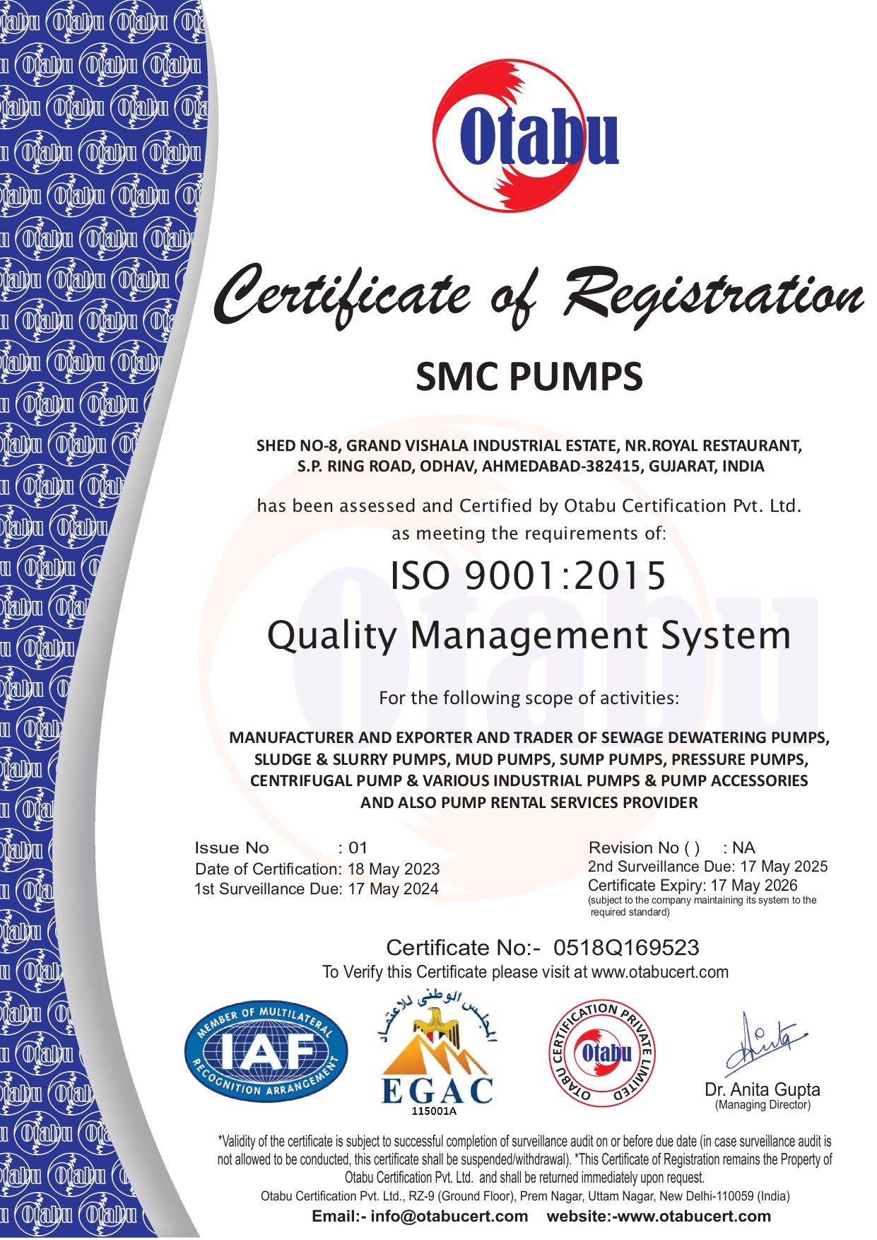 ISO Certificate